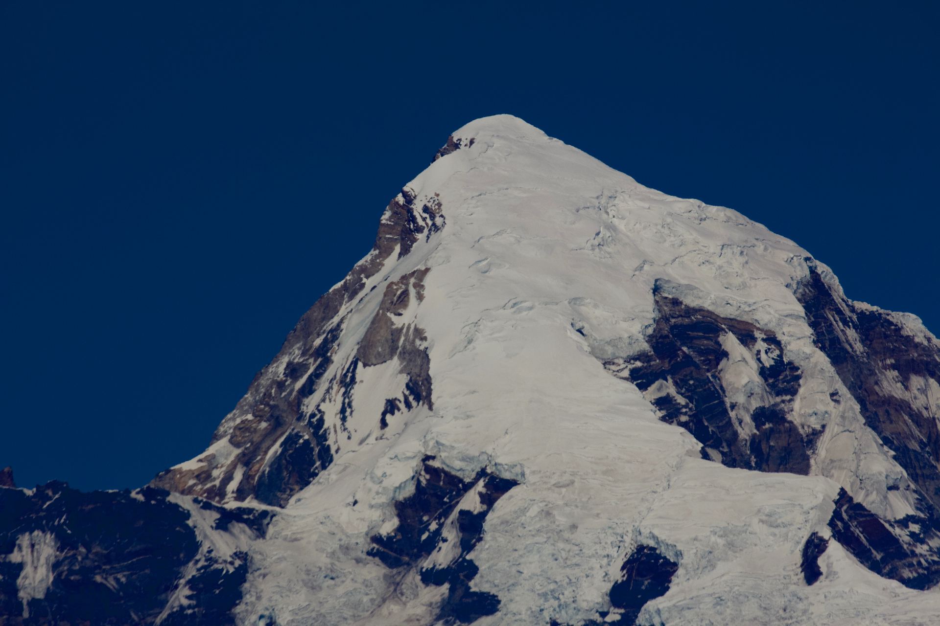Himalayan mountains in Bhutan at dawn